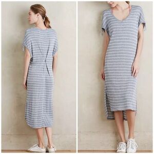 Anthro Saturday Sunday Striped Jersey MidiI Dress​​​​​